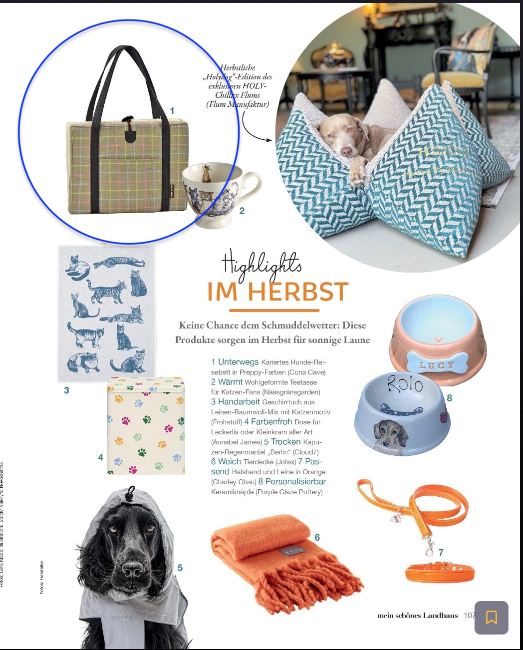 KONA CAVE® Travel Dog Bed in Mein Schönes Landhaus