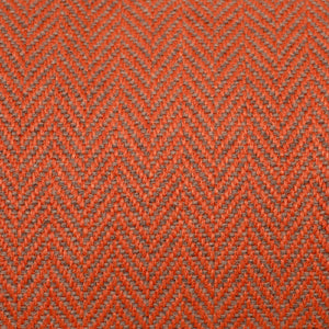 KONA CAVE® designer dog bed in elegant orange herringbone fabric - detail.