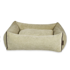 KONA CAVE® luxury Cuddle cave with removable canopy cover. Light brown corduroy Dog and cat Bed. 