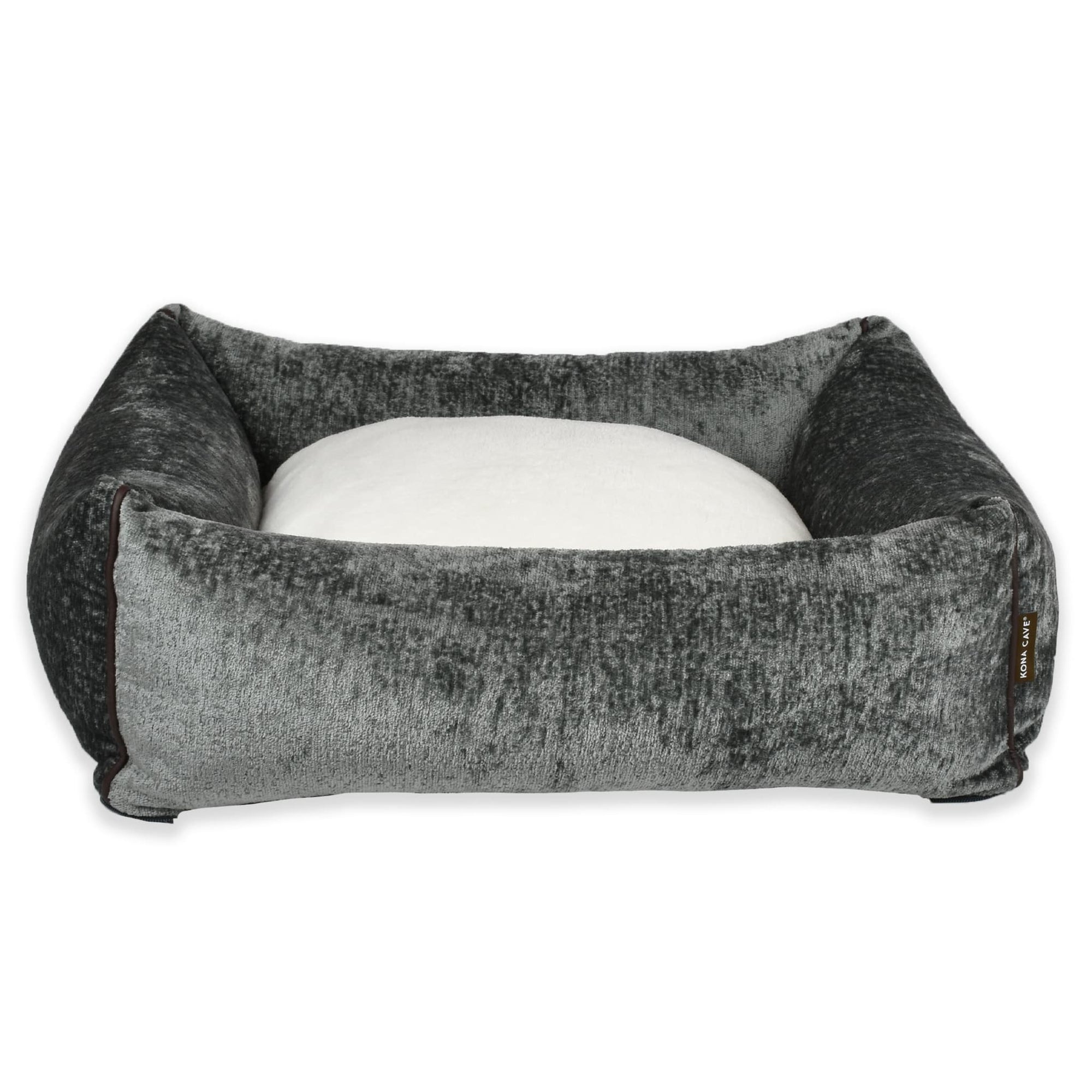 KONA CAVE® grotte à câlins de luxe avec couverture amovible. Lit en velours pour chien et chat. 