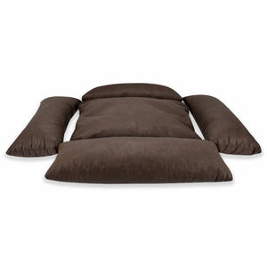 Sleepy Fox® luxury hundehöhle / katzenhöhle dog and cat cave bed is filled with supportive cushions. 