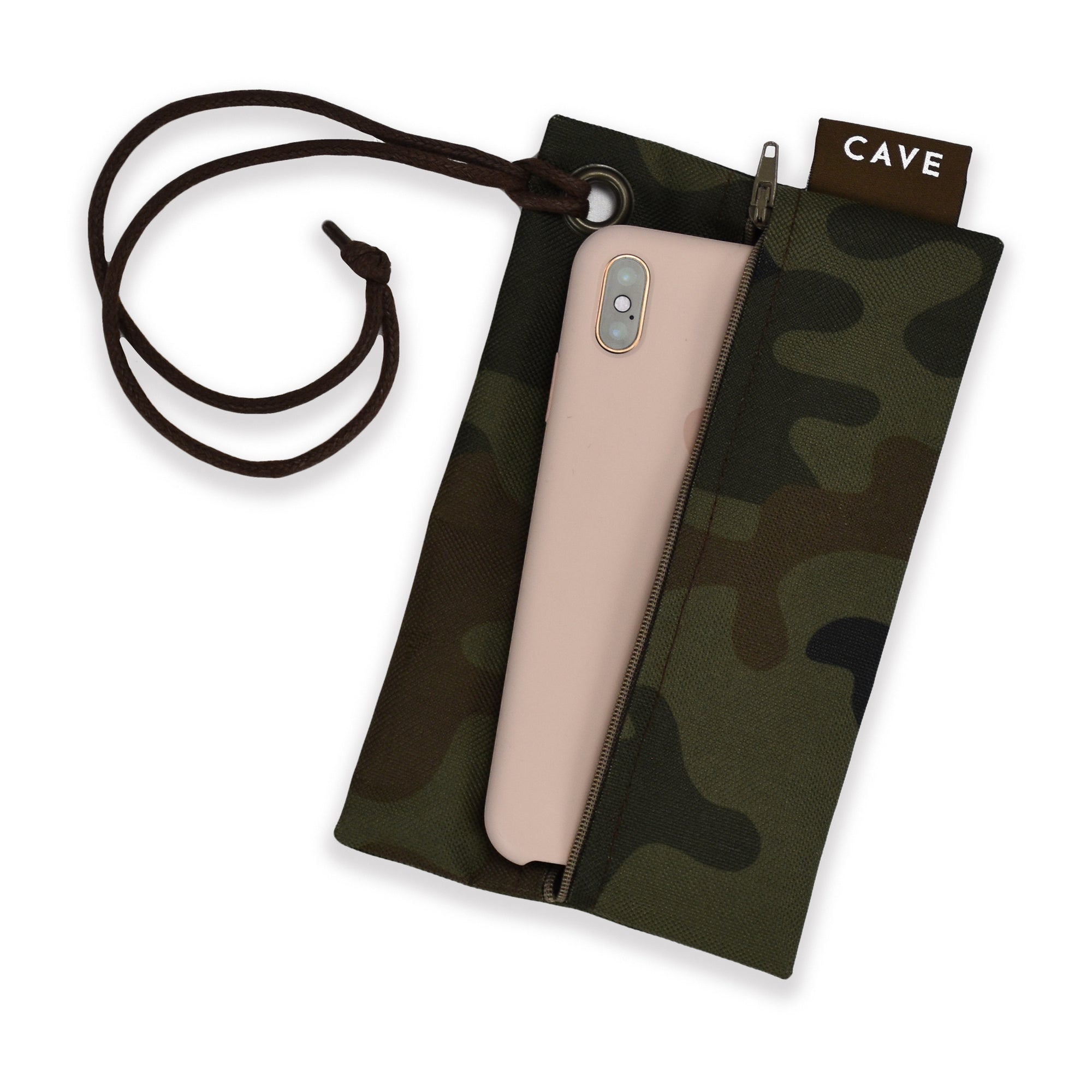 Unverzichtbare Reißverschlusstasche für das Reise-Hundebett - Camouflage-Nylon