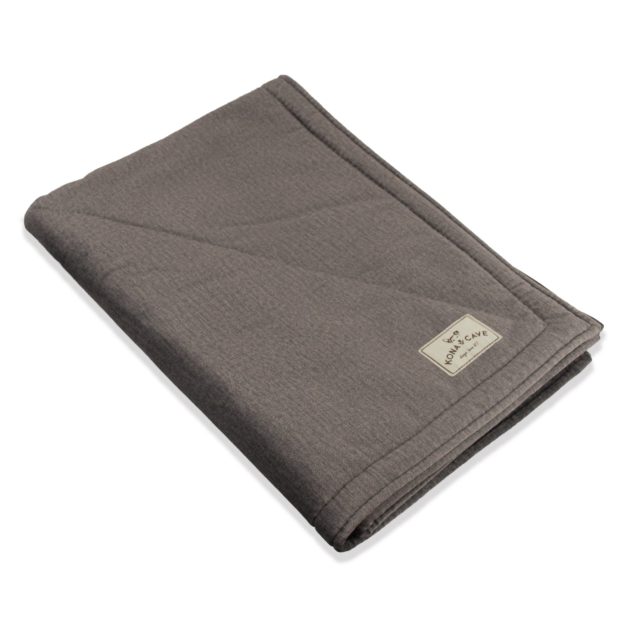 KONA CAVE® Graphite Grey Velvet Pet Blanket with Sherpa Fleece Lining (Small)
