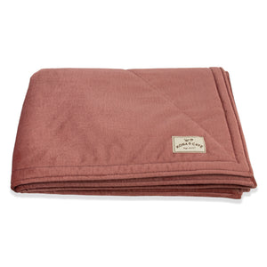 KONA CAVE® Pale Pink Velvet Furniture Blanket with Sherpa Fleece Lining (Large)