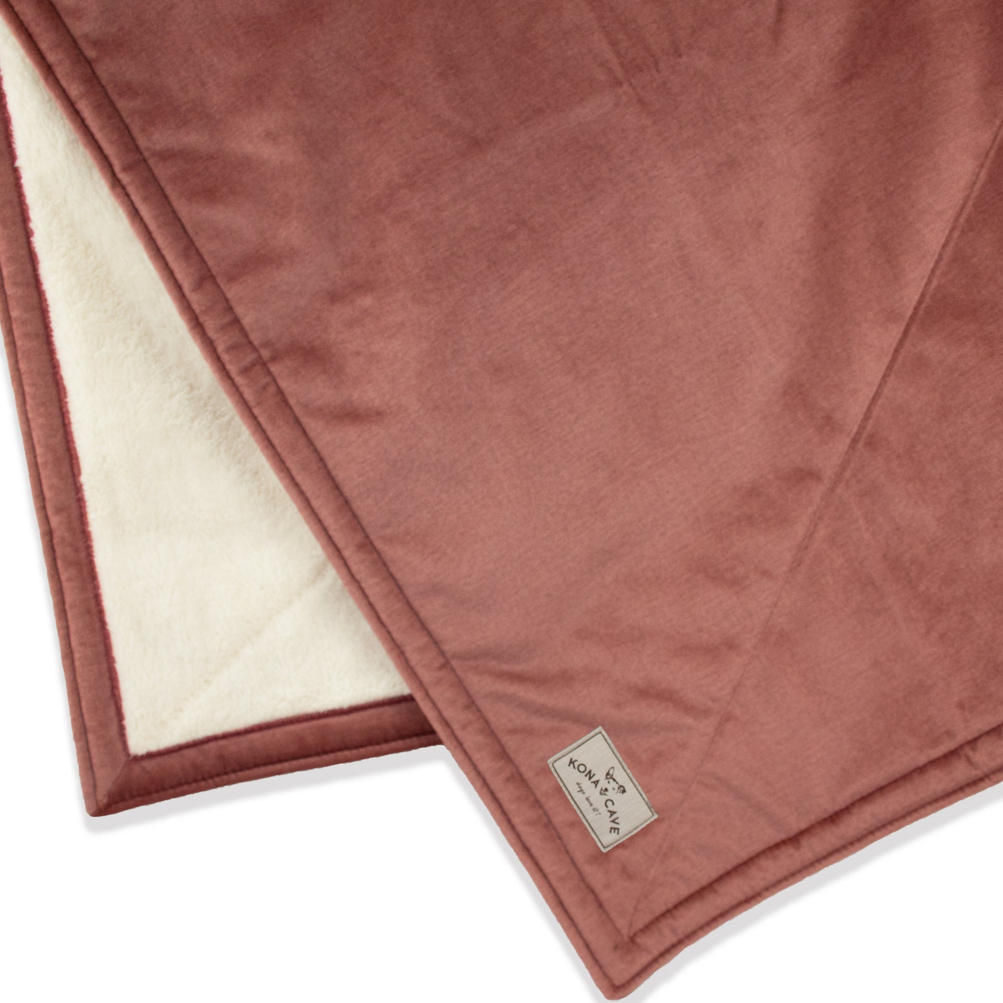 KONA CAVE® Pale Pink Velvet Furniture Blanket with Sherpa Fleece Lining (Large)
