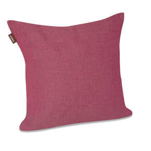 KONA CAVE® Decorative pillow covers, sophisticated dark pink herringbone fabric.