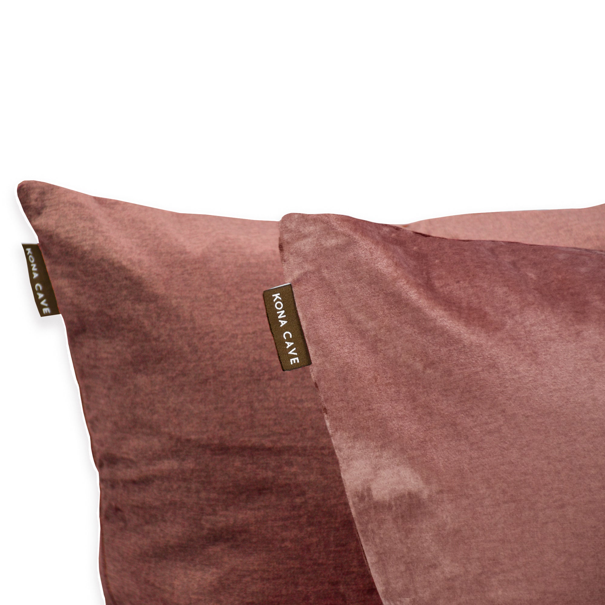 KONA CAVE® Cushion cover in pale pink velvet. washable, high-quality, soft, beautiful 
