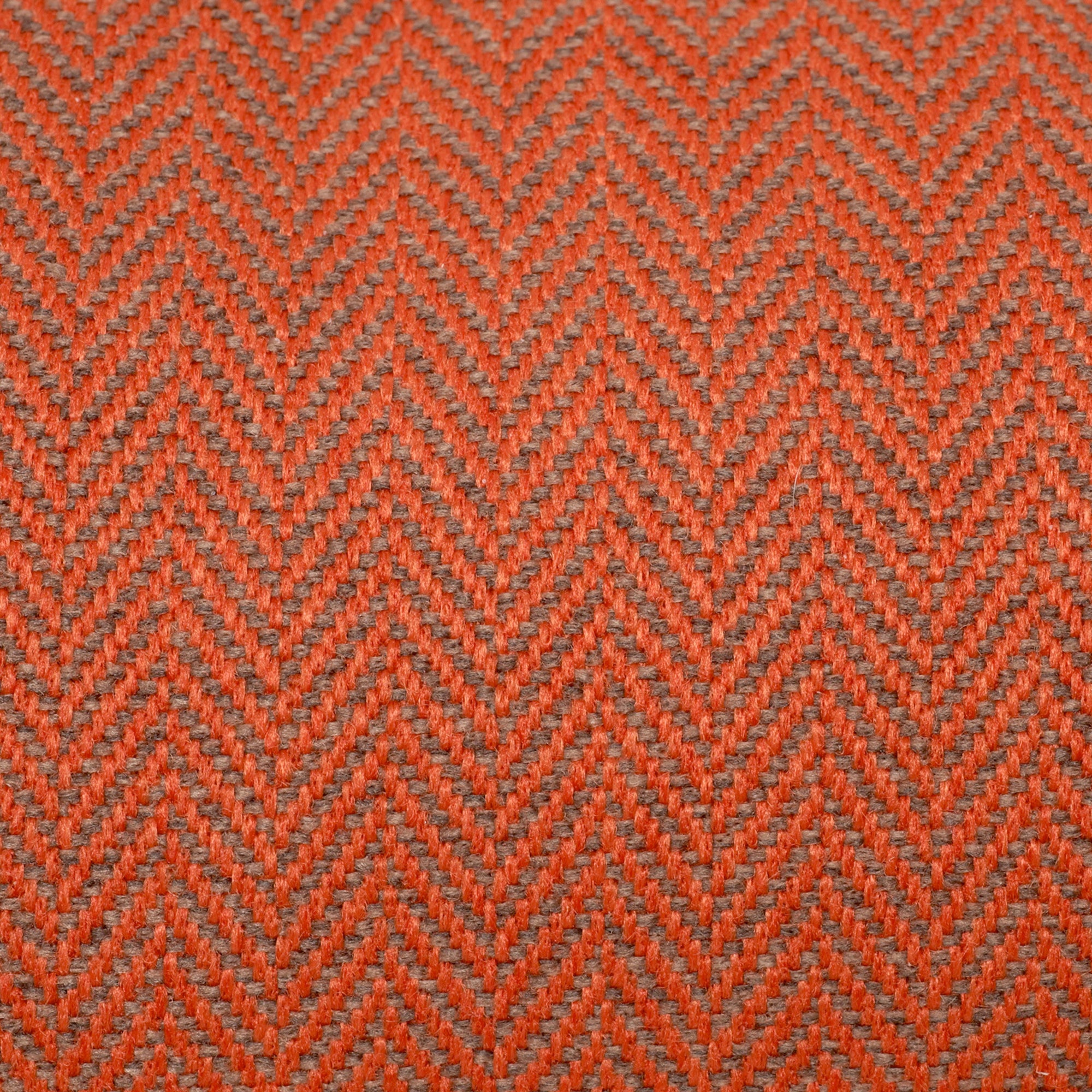 KONA CAVE® designer dog bed in elegant orange herringbone fabric - detail.