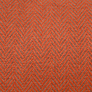 KONA CAVE® designer dog bed in elegant orange herringbone fabric - detail.